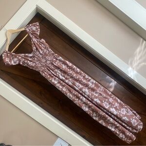 Band Of The Free Women’s Mauve Pink Floral Romper Size Small